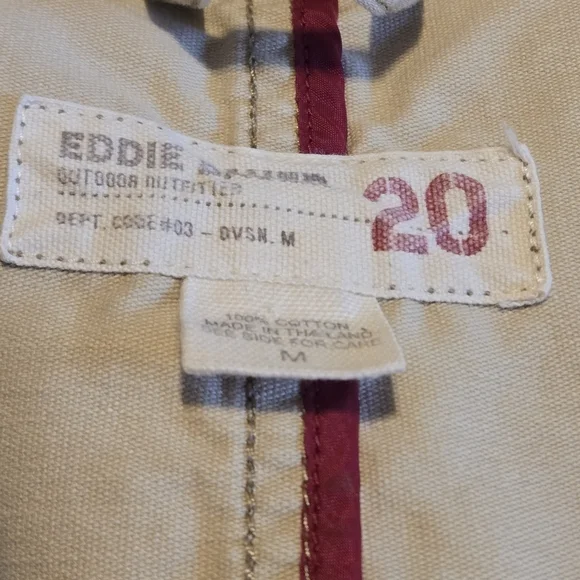 Eddie Bauer Women's M Beige Tan 100% Baumwolle (Cotton) Field Jacket Button Up - Picture 5 of 16